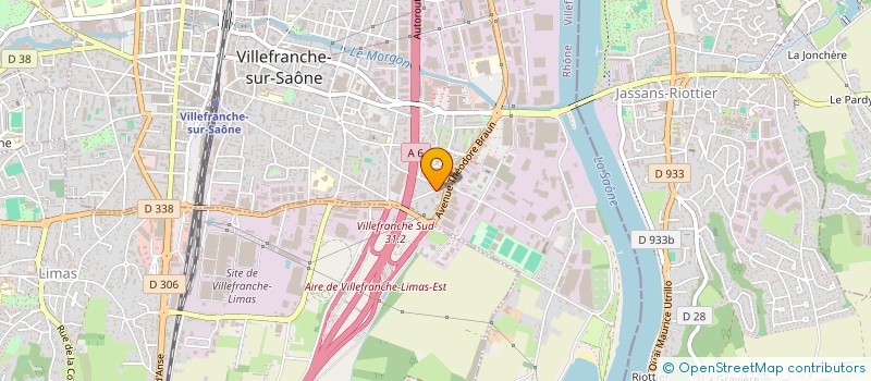 localisation de l'entreprise MADAME SEVERINE TECHER  VILLEFRANCHE-SUR-SAONE