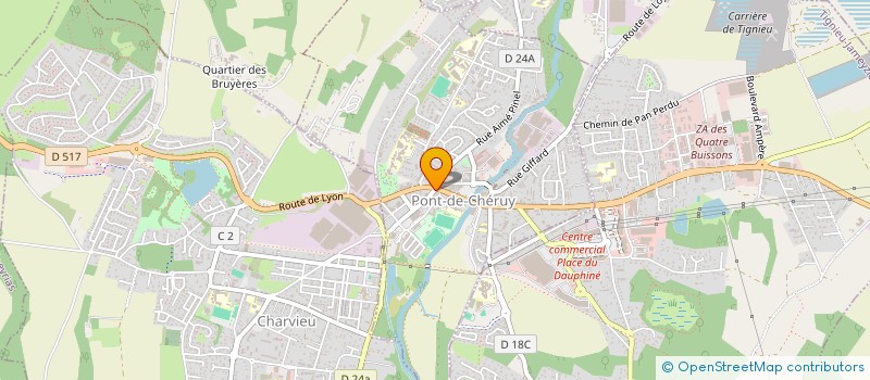 localisation de l'entreprise MADAME SEVERINE TEISSIER à PONT-DE-CHERUY