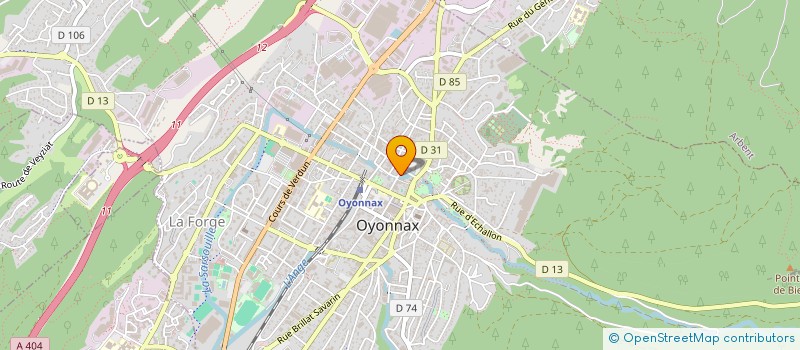 localisation de l'entreprise MADAME SEVERINE THIAUDIERE à OYONNAX