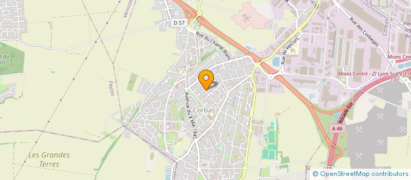 localisation de l'entreprise MADAME SEVERINE THOLLON à CORBAS