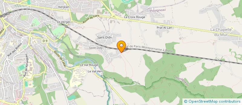 localisation de l'entreprise MADAME SEVERINE TILLY  PLOUIGNEAU