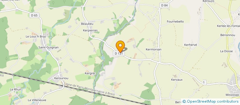 localisation de l'entreprise MADAME SEVERINE TOSTAIN  CHATELAUDREN-PLOUAGAT