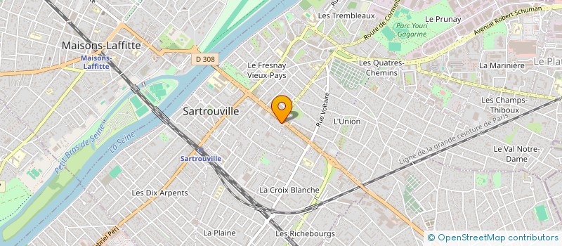 localisation de l'entreprise MADAME SEVERINE TOUBIN  SARTROUVILLE