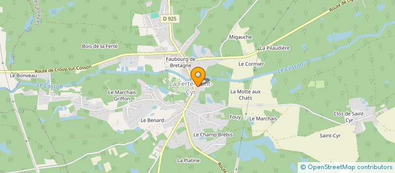 localisation de l'entreprise MADAME SEVERINE TOUCHAUD  LA FERTE-SAINT-CYR