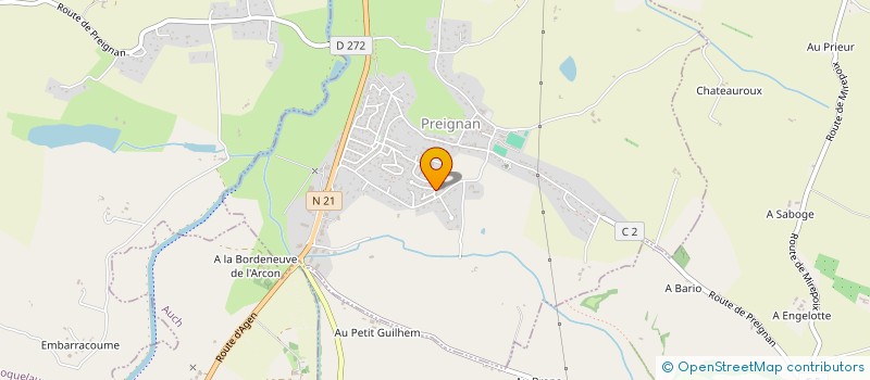 localisation de l'entreprise MADAME SEVERINE VACHE  PREIGNAN