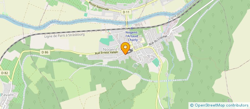 localisation de l'entreprise MADAME SEVERINE VALLEE  NOGENT-L'ARTAUD