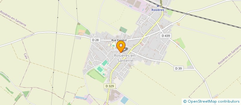 localisation de l'entreprise MADAME SEVERINE VANDEBURIE à ROSIERES-EN-SANTERRE