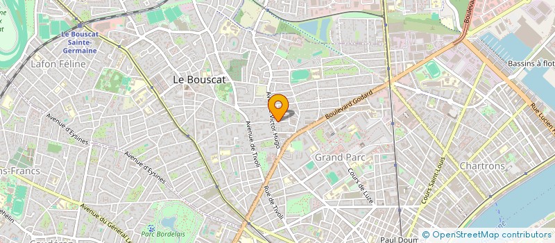 localisation de l'entreprise MADAME SEVERINE VANLEENE  LE BOUSCAT