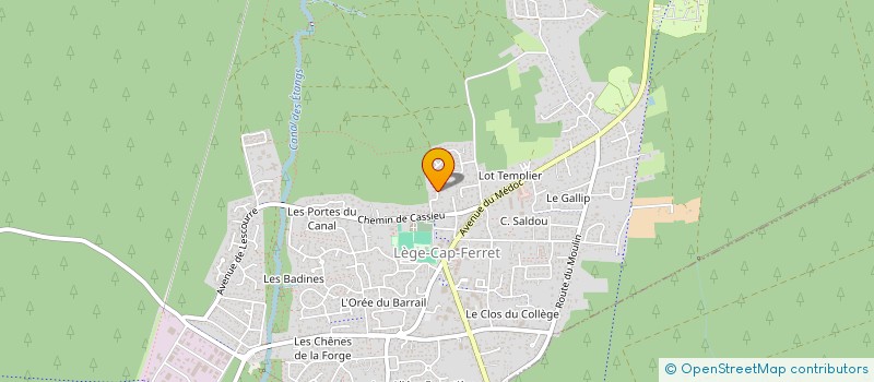 localisation de l'entreprise MADAME SEVERINE VASSEUR  LEGE-CAP-FERRET