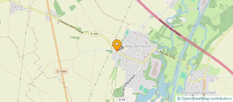 localisation de l'entreprise MADAME SEVERINE VENET à MOY-DE-L'AISNE