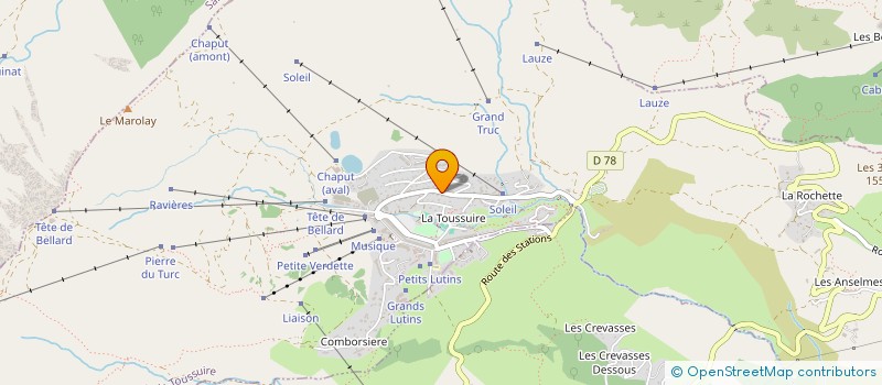 localisation de l'entreprise MADAME SEVERINE VENISSE  FONTCOUVERTE-LA-TOUSSUIRE