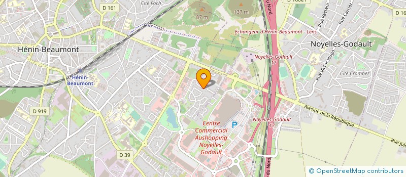 localisation de l'entreprise MADAME SEVERINE VERDIER à HENIN-BEAUMONT