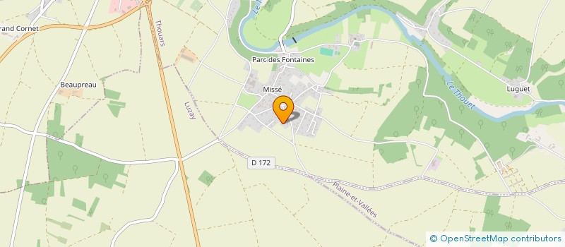 localisation de l'entreprise MADAME SEVERINE VERGNAUD  THOUARS