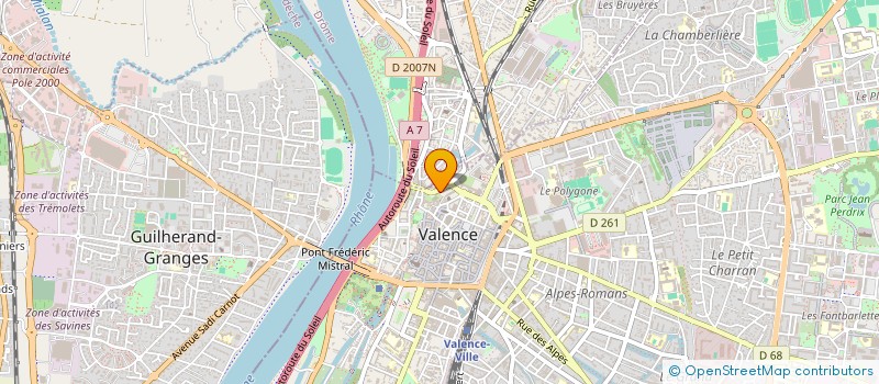 localisation de l'entreprise MADAME SEVERINE VERNIN à VALENCE