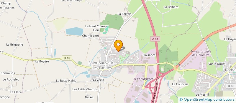 localisation de l'entreprise MADAME SEVERINE VERRIER à SAINT-SAUVEUR-DES-LANDES