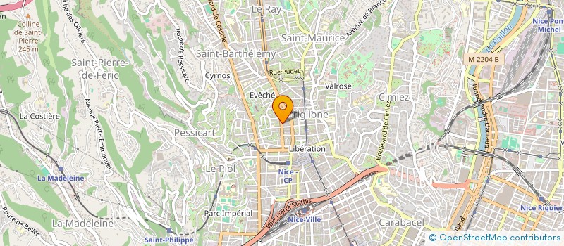 localisation de l'entreprise MADAME SEVERINE WARIN à NICE