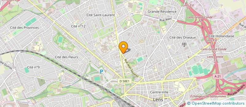 localisation de l'entreprise MADAME SEVERINE WYWIJAS  LENS