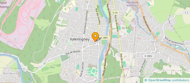 localisation de l'entreprise MADAME SEVERINE ZANIN  MATHAY
