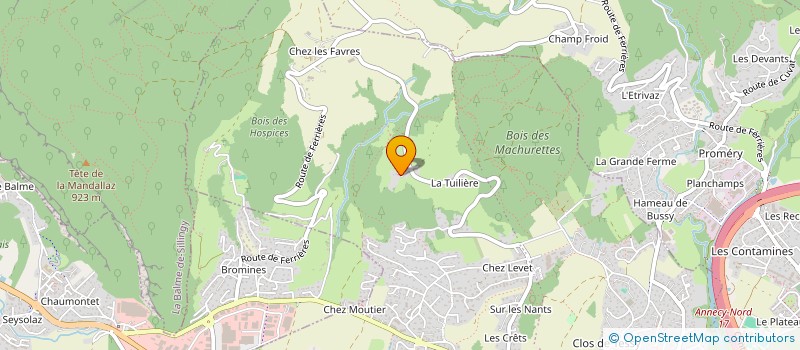 localisation de l'entreprise MADAME SEVERINNE BONNET  EPAGNY METZ-TESSY