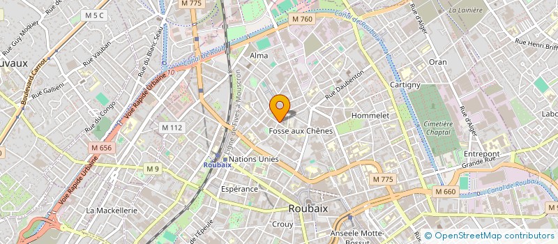 localisation de l'entreprise MADAME SEVGI KUTLU  ROUBAIX