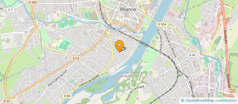 localisation de l'entreprise MADAME SEVIM OZTURK  ROANNE