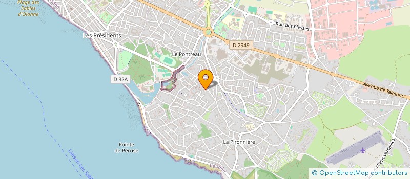 localisation de l'entreprise MADAME SEVRINE MOURAT à LES SABLES D'OLONNE