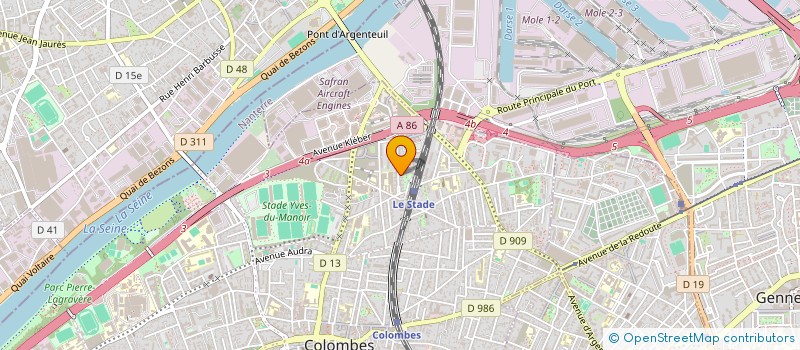 localisation de l'entreprise MADAME SEYNABOU SOW  COLOMBES