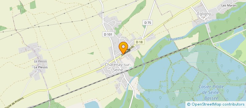 localisation de l'entreprise MADAME SHAHINEZE AWATI  CHATENAY-SUR-SEINE