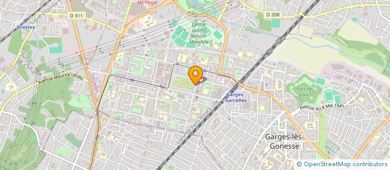 localisation de l'entreprise MADAME SHAIMA EL HADI  SARCELLES