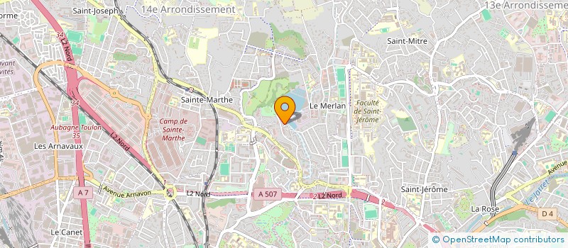 localisation de l'entreprise MADAME SHAIMA FALEK  MARSEILLE 14