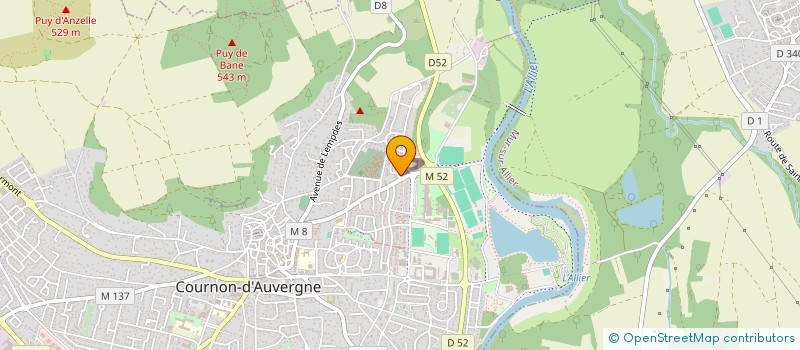 localisation de l'entreprise MADAME SHAIMA GUERGOUR  COURNON-D'AUVERGNE