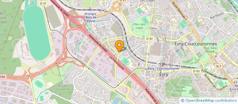 localisation de l'entreprise MADAME SHAIMA JAIEL  EVRY-COURCOURONNES