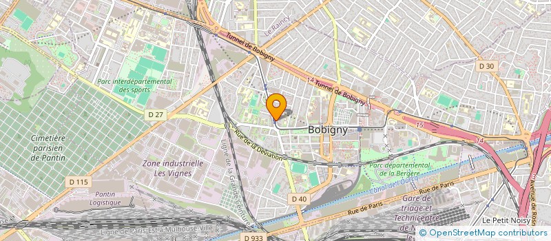 localisation de l'entreprise MADAME SHAINA DJOUGUEP METANG  BOBIGNY