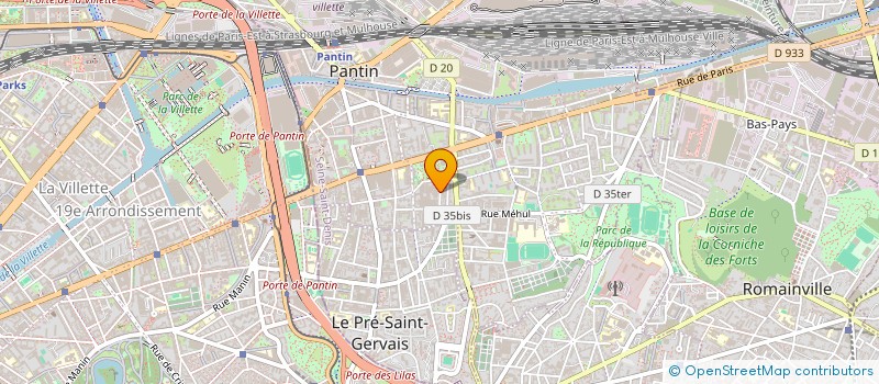 localisation de l'entreprise MADAME SHAINEZ KERTOUS à PANTIN