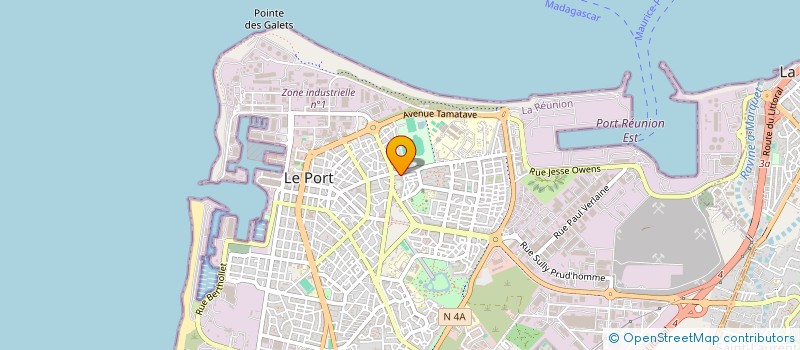 localisation de l'entreprise MADAME SHAMINA MOHAMED à LE PORT