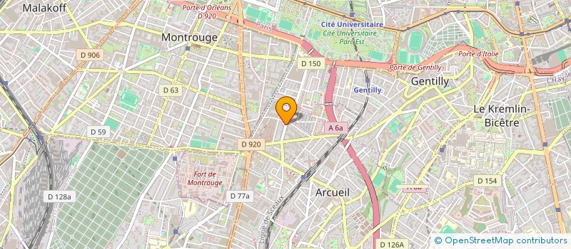 localisation de l'entreprise MADAME SHAN-TZU WANG  ARCUEIL