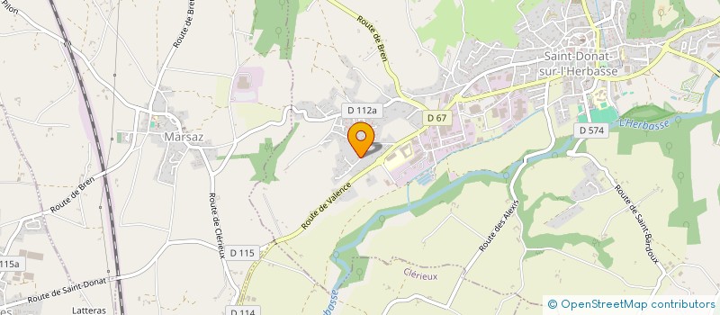 localisation de l'entreprise MADAME SHANA BARTHELEMY  SAINT-DONAT-SUR-L'HERBASSE