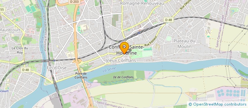 localisation de l'entreprise MADAME SHANA ELLOUK  CONFLANS-SAINTE-HONORINE