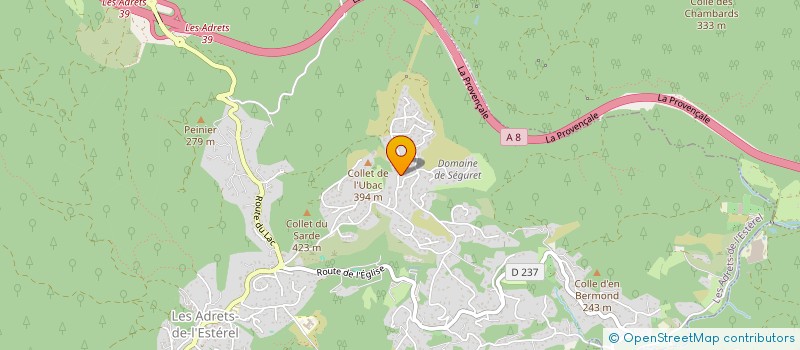 localisation de l'entreprise MADAME SHANELLE CLARK--HOAREAU  LES ADRETS-DE-L'ESTEREL