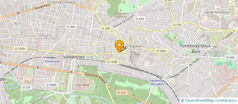 localisation de l'entreprise MADAME SHANNA SETTI à VINCENNES