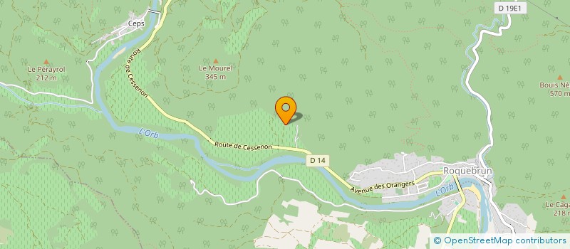 localisation de l'entreprise MADAME SHANNON SOULIE  ROQUEBRUN