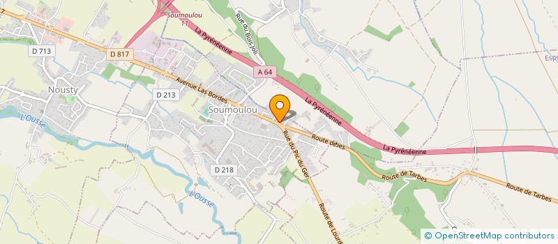 localisation de l'entreprise MADAME SHANON SALLENAVE  SOUMOULOU