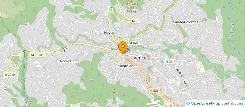 localisation de l'entreprise MADAME SHANTI DURELLE à VENCE