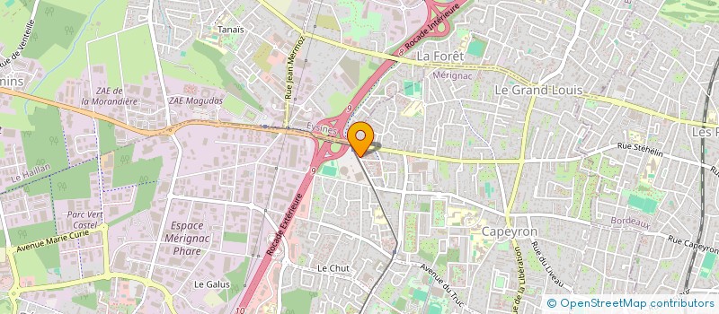 localisation de l'entreprise MADAME SHARAZAID SAADI  MERIGNAC