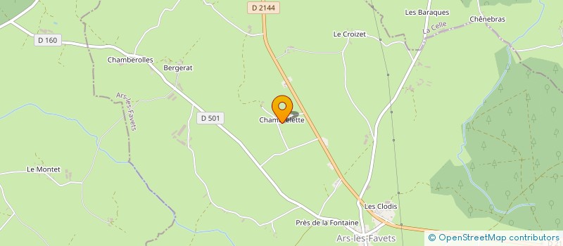 localisation de l'entreprise MADAME SHARITA WALSTRA  ARS-LES-FAVETS