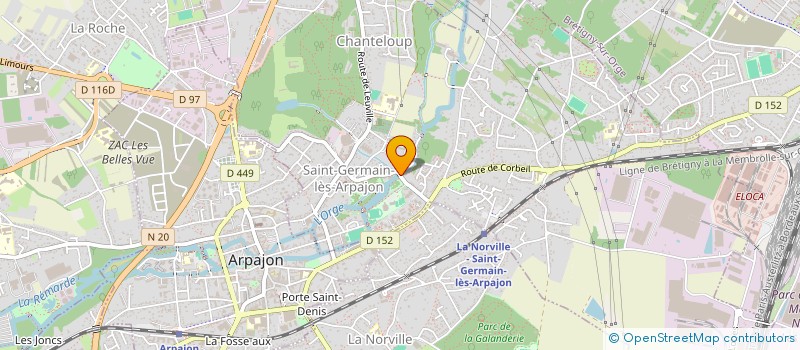 localisation de l'entreprise MADAME SHARLEY CHESNEL  SAINT-GERMAIN-LES-ARPAJON