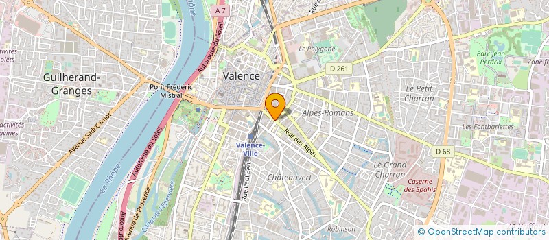 localisation de l'entreprise MADAME SHARON BLASSENAT à VALENCE