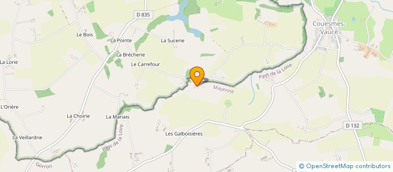 localisation de l'entreprise MADAME SHARON DUKELOW  COUESMES-VAUCE