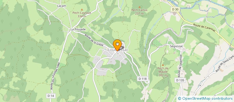 localisation de l'entreprise MADAME SHARON DUQUEMIN  LOUBRESSAC