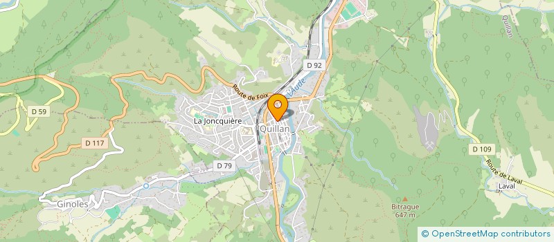localisation de l'entreprise MADAME SHARON KERR à QUILLAN